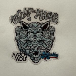 Mushies Inc. Aaron Wolf "Wolfs Mane" Clear Die Cut Sticker