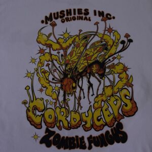 Mushies Inc. Cordyceps "Zombie Fungus" White T-Shirt
