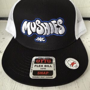 Embroidered Black/ White Otto Classic Fit Flex Bill Snap Back